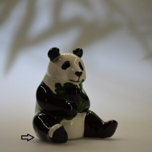 Giant Panda-Keramikfigur, Fu Long  Sonderedition (handbemalt)