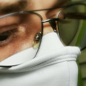 Mund-Nasen-Bedeckung - Community Maske gemacht für Brillenträger