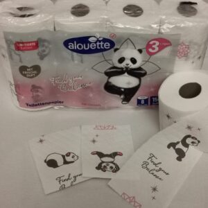 Toilettenpapier - Giant Panda Limitierte Edition - 8er Pack