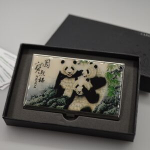 Visitenkartenbox - 3 Giant Panda