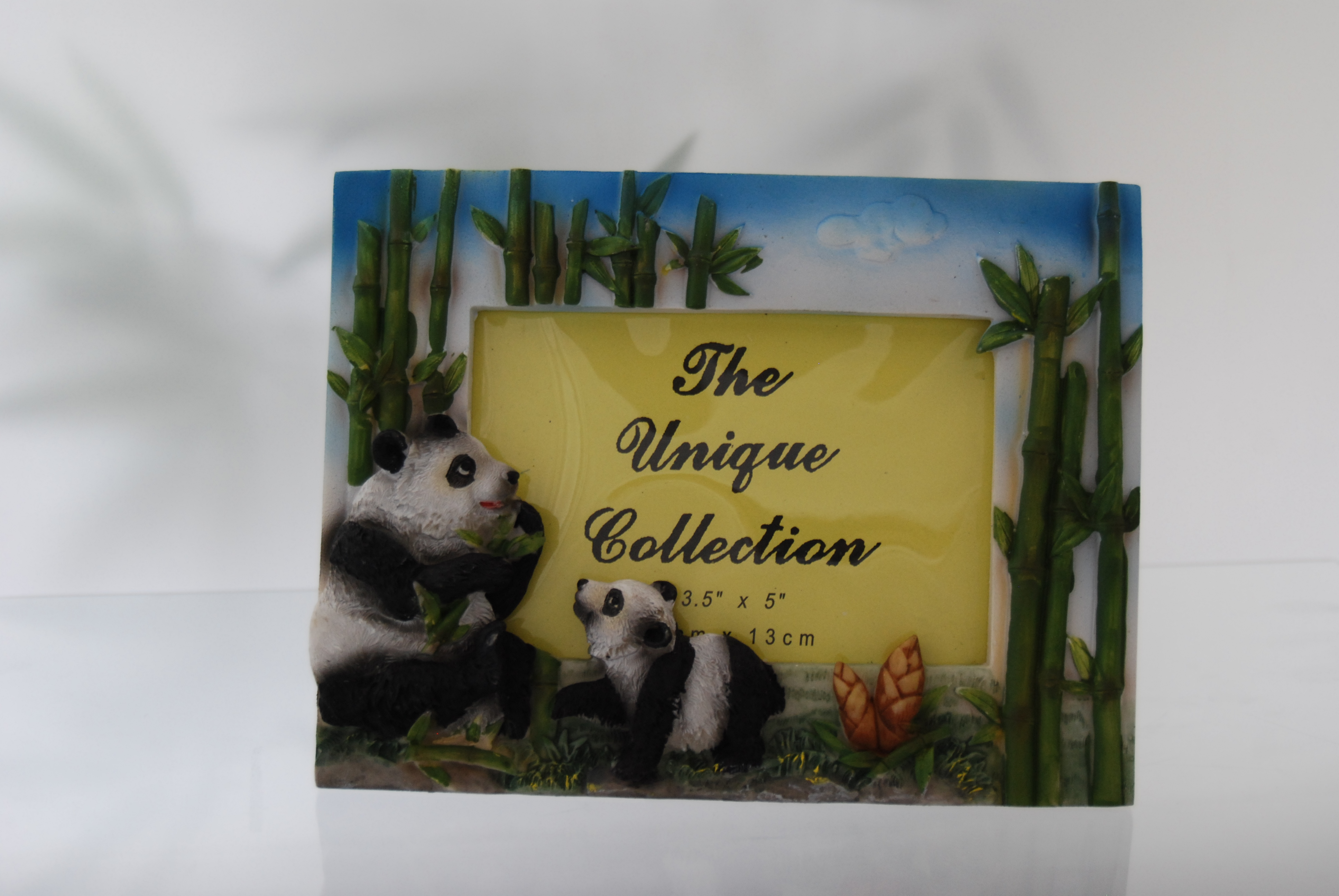 Bilderrahmen Panda in 3D-Optik für 9 x 13 cm Fotos
