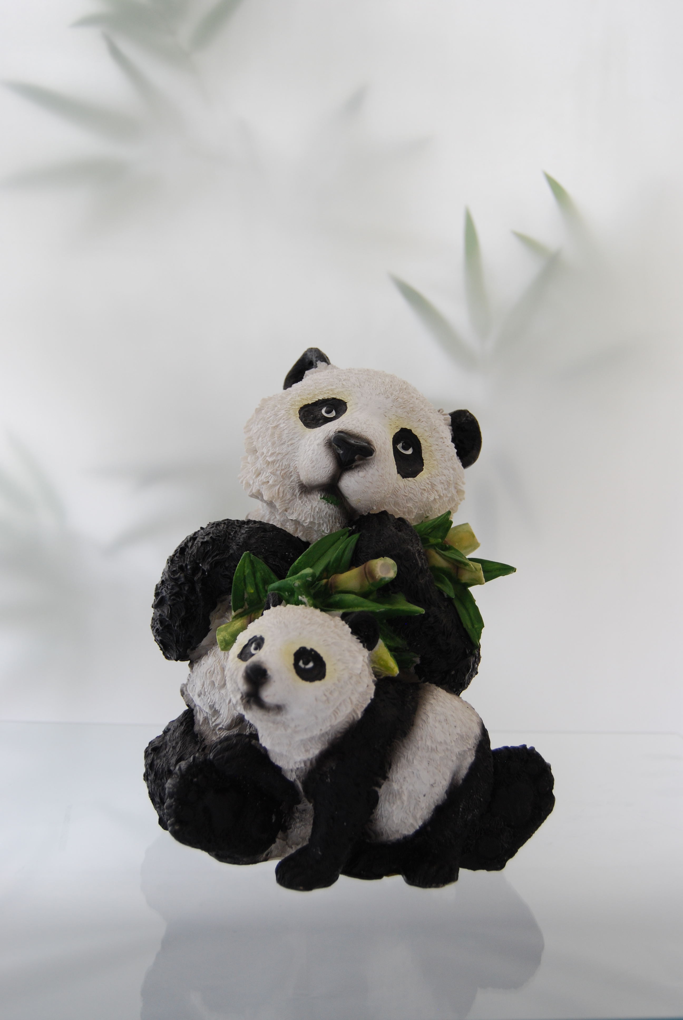 Spardose Panda mit Baby