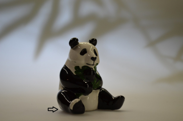 Giant Panda-Keramikfigur, Fu Long  Sonderedition (handbemalt)