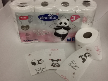 Toilettenpapier - Giant Panda Limitierte Edition - 8er Pack