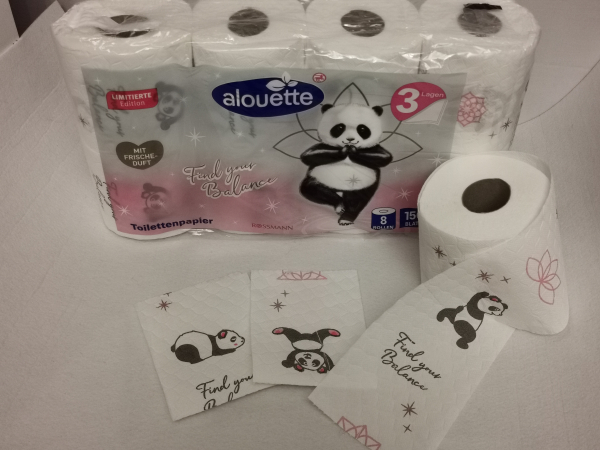 Toilettenpapier Klopapier Catoxx Panda Limited Edition 3 Lagig 48 Rollen /3 Pack 